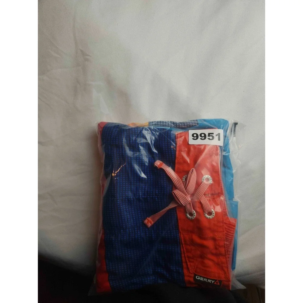 Gerry Board Shorts Boys Size XL 18/20 Multi Color Woven Swim Trunks Youth Beach
